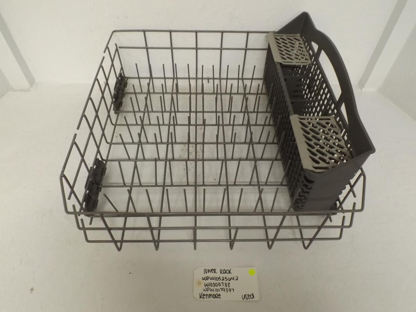 Kenmore Dishwasher WPW10525642 W10300733 WPW10179397 Lower Rack Used Kenmore Dishwasher WPW10525642 W10300733 WPW10179397 Lower Rack Used